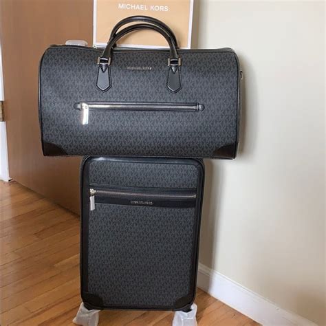 michael kors carryon lugga bruine tas|michael kors luggage.